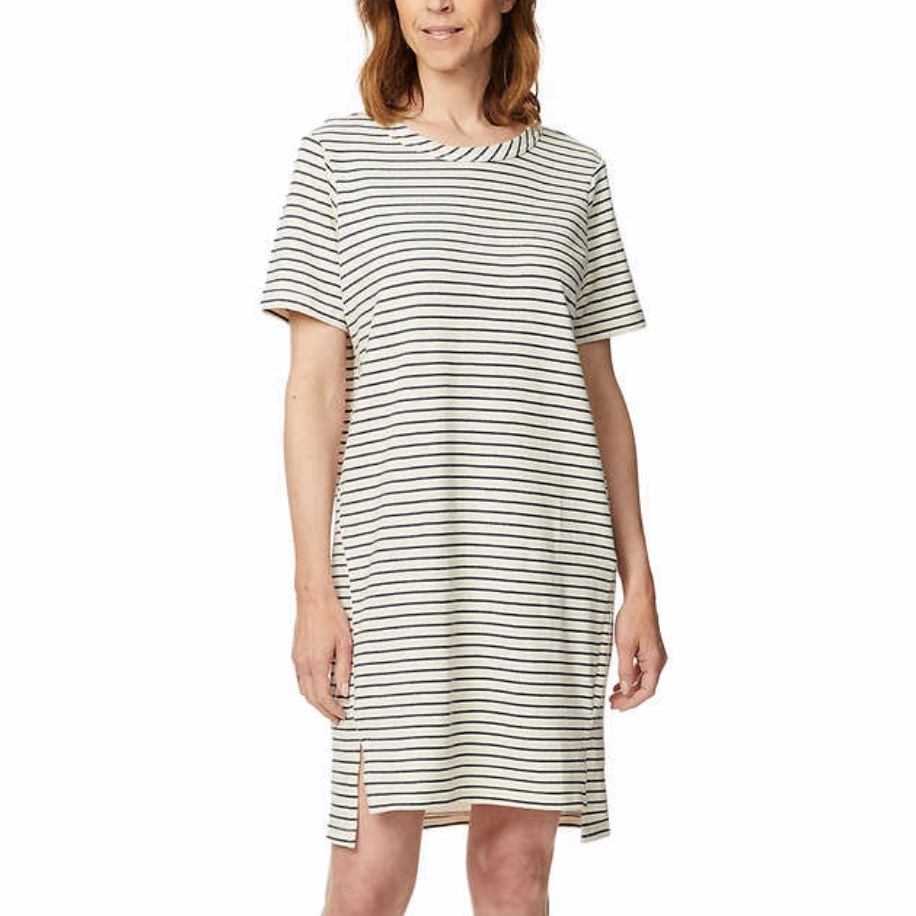Nwt Buffalo Womens Stripped T-Shirt Dress